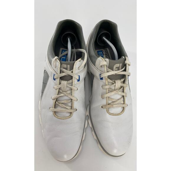 Footjoy Pro SL Men 9.5M White Silver Spikeless Waterproof golf shoes 53266 - Picture 3 of 6
